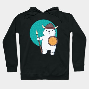 Adorable Kawaii Viking Polar Bear Hoodie